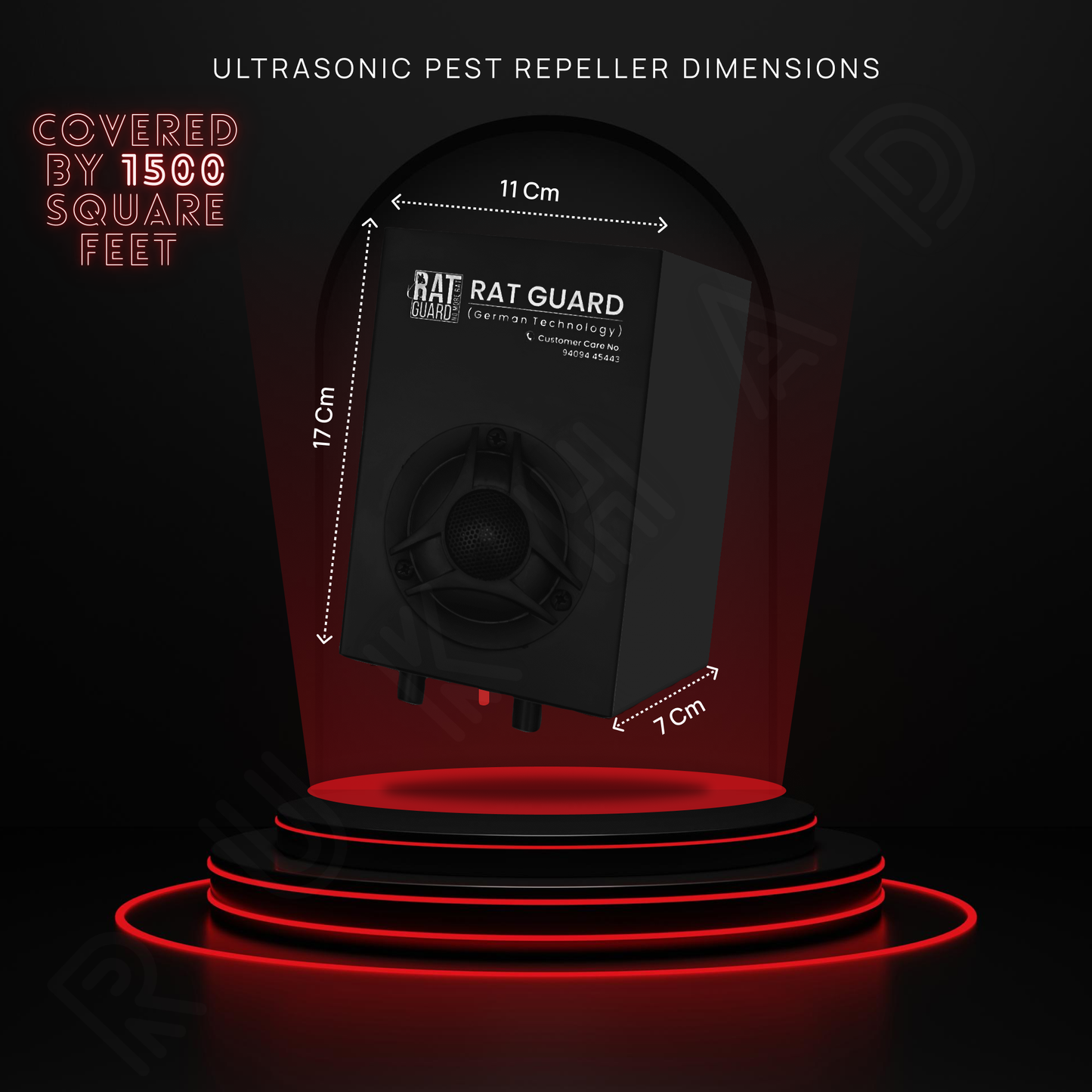 Ultrasonic Rat Repellent – No Trap, No Poison | Ideal for Shop & Godown