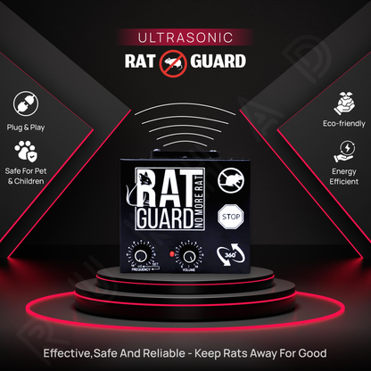 Ultrasonic Rat Repellent – No Trap, No Poison | Ideal for Shop & Godown