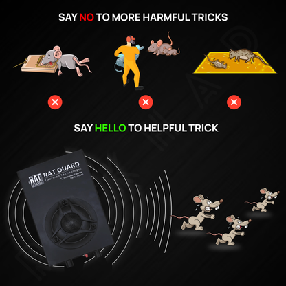 Ultrasonic Rat Repellent – No Trap, No Poison | Ideal for Shop & Godown